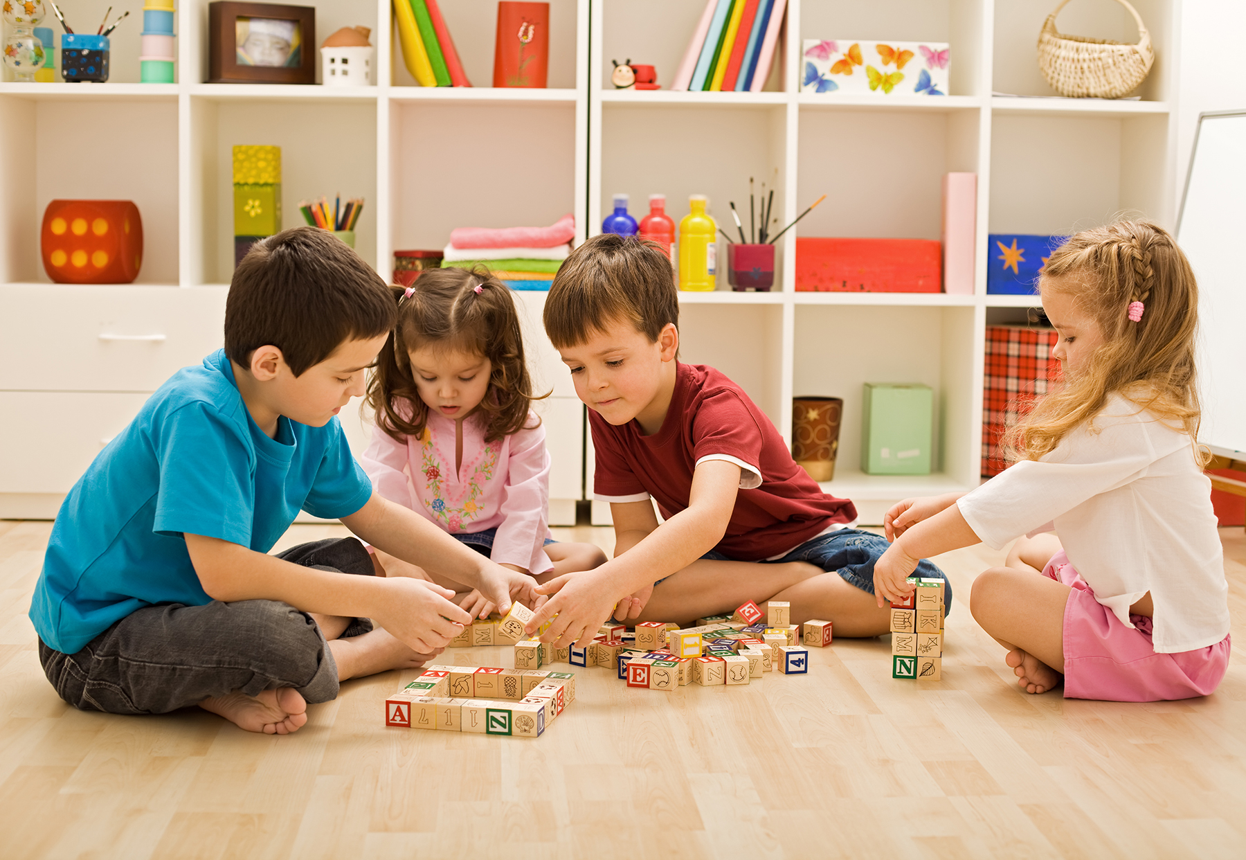 kids playing indoor games